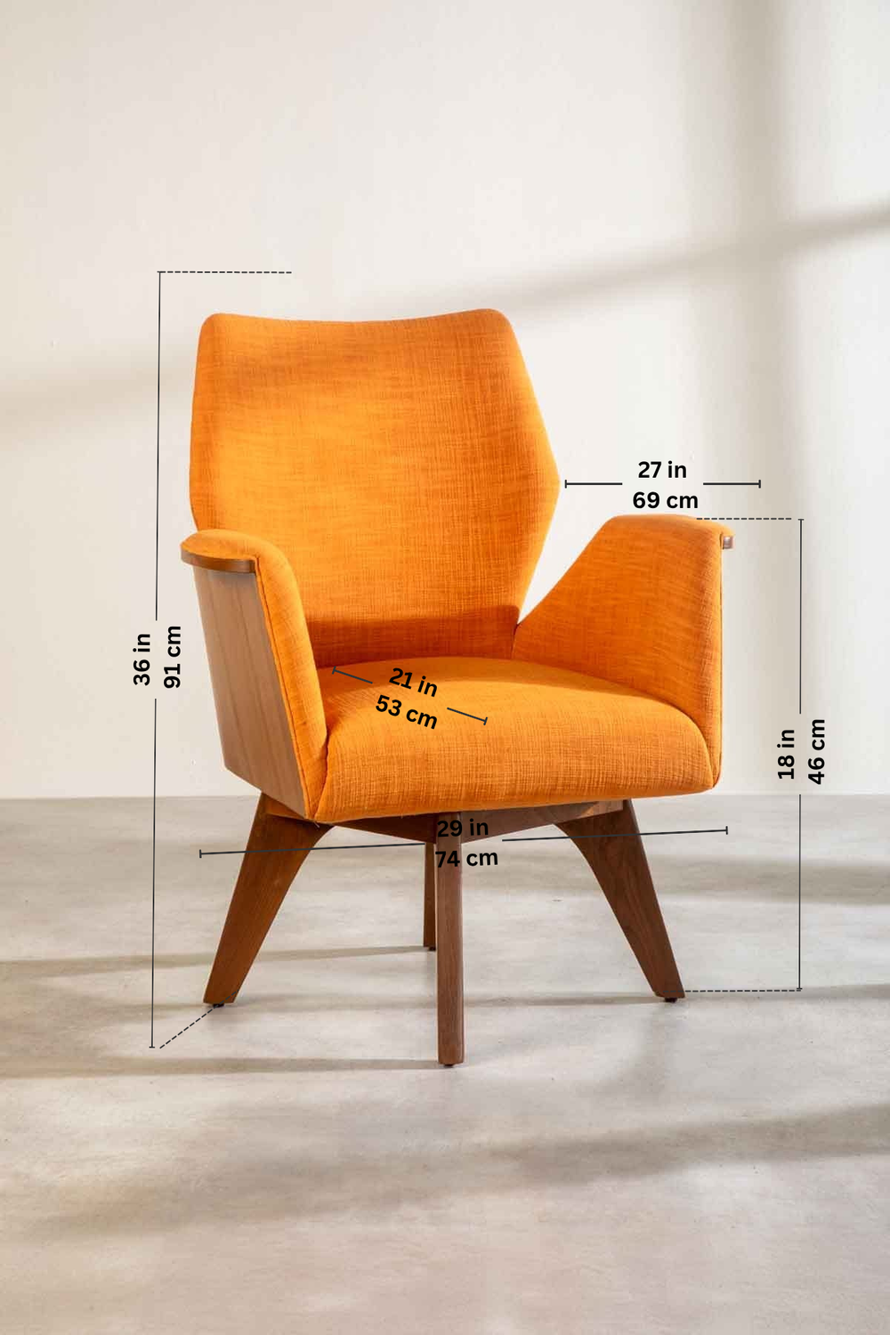 Raffia Ginger Orange Fabric