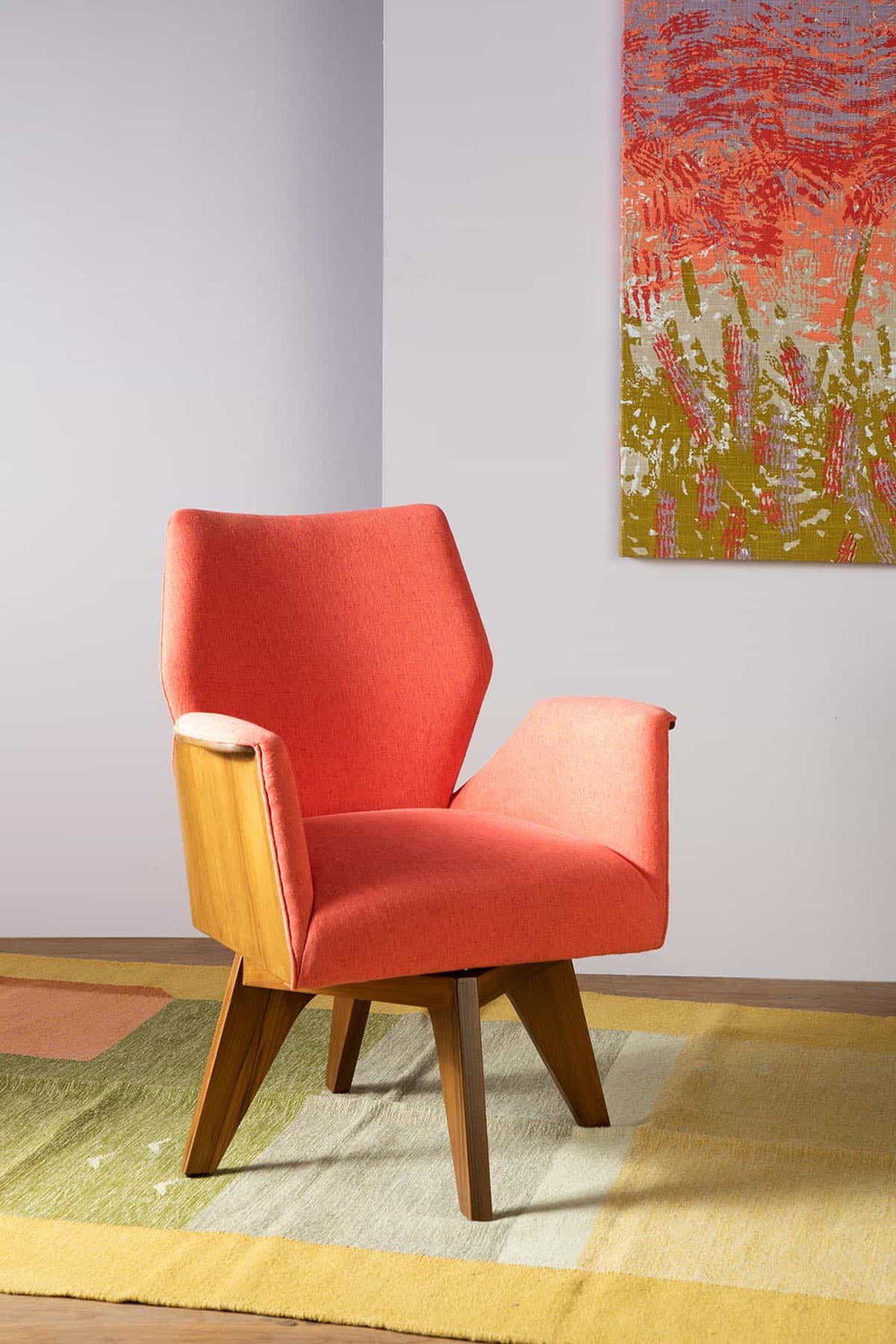 Solid Twisted Grapefruit Fabric