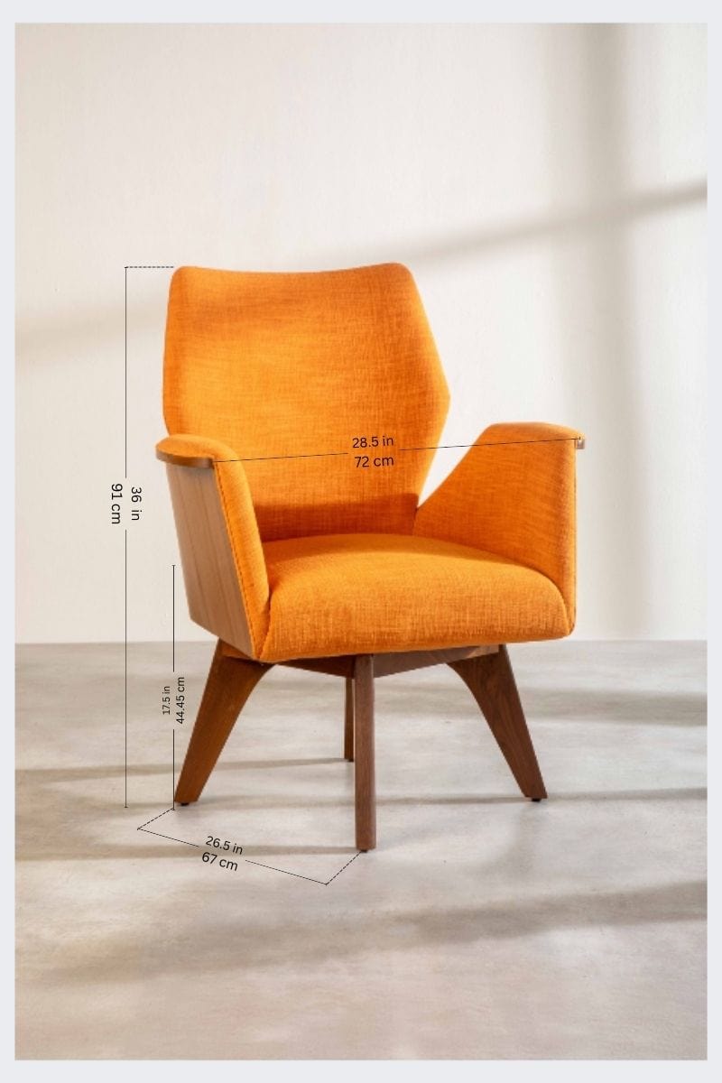 Raffia Ginger Orange Fabric