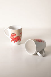 MUGS & CUPS Yali Red Coffee Mug (Set Of 2)