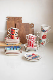 MUGS & CUPS Yali Red Coffee Mug (Set Of 2)