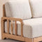 Cabana Linear Sofa in Raffia Ecru Fabric