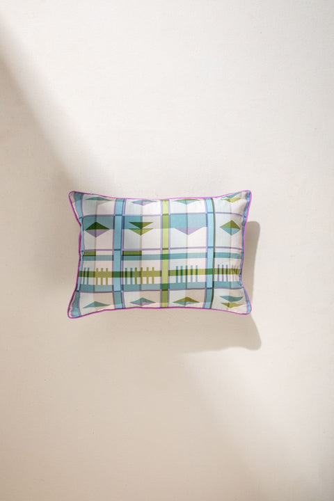 CAMBAYA CUSHION COVER BIG MISTY BLUE