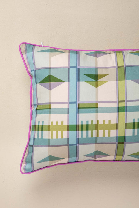 CAMBAYA CUSHION COVER BIG MISTY BLUE