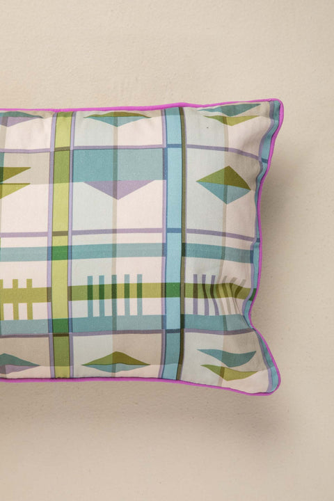 CAMBAYA CUSHION COVER BIG MISTY BLUE