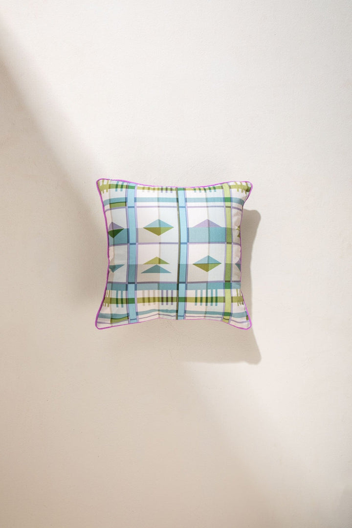 CAMBAYA CUSHION COVER SMALL MISTY BLUE