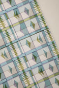 CAMBAYA PRINTED HEAVY FABRIC MISTY BLUE