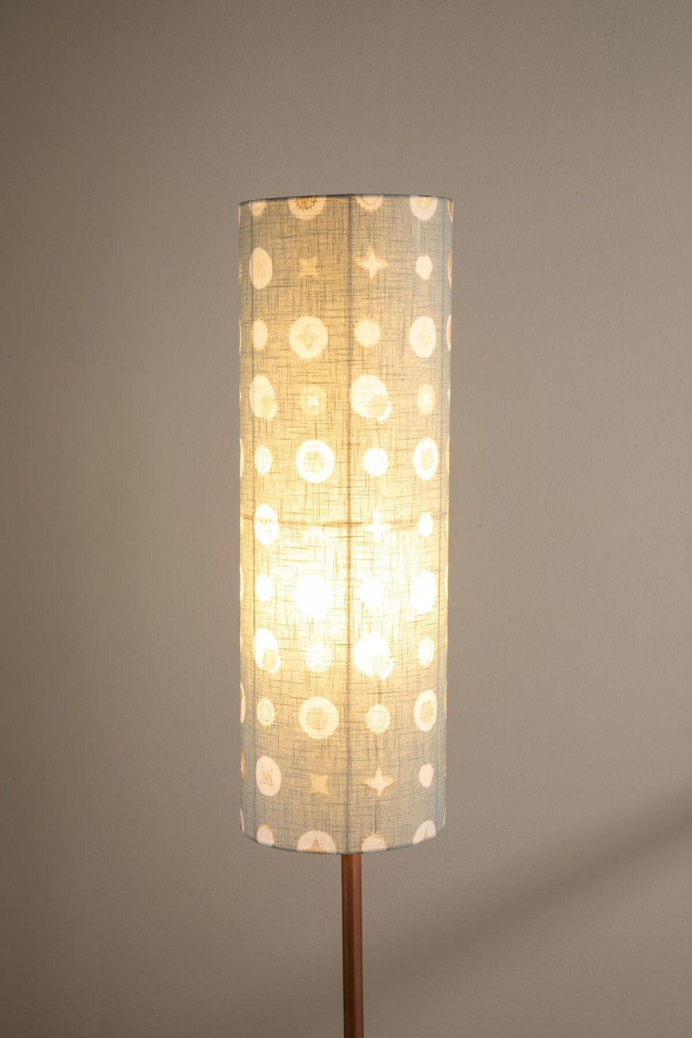 LAMPSHADES Celestial Sky Tall Extra Large Cylinder Lampshade (Lunar Grey)