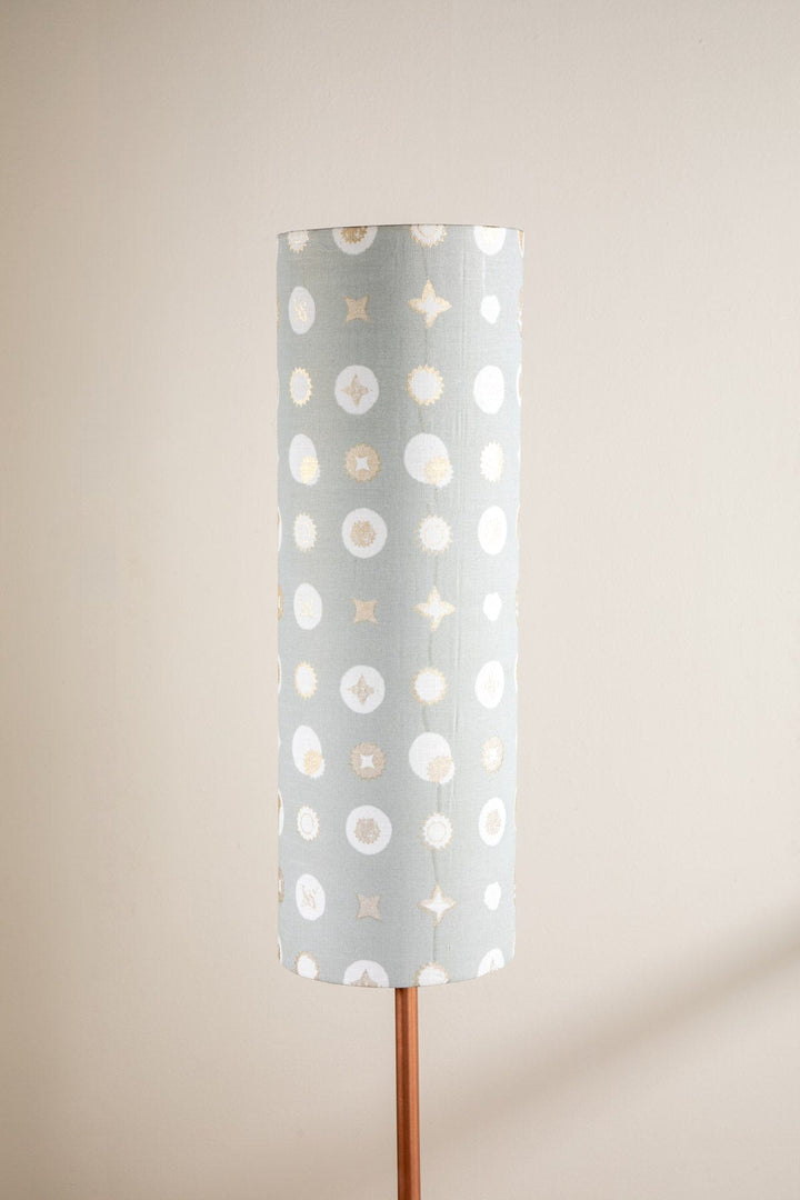 LAMPSHADES Celestial Sky Tall Extra Large Cylinder Lampshade (Lunar Grey)
