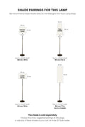FLOOR LAMPS Midnight Slim Floor Lamp (Charcoal)