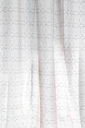 SWATCHES Circle Grid Stone Sheer Fabric Swatch