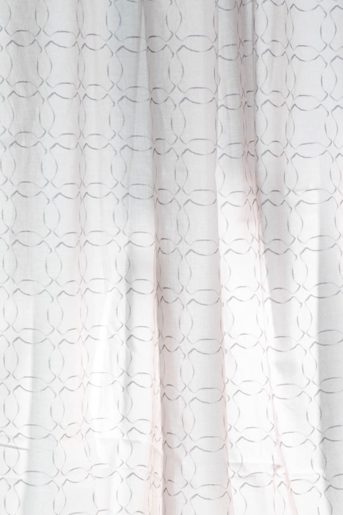 SWATCHES Circle Grid Stone Sheer Fabric Swatch