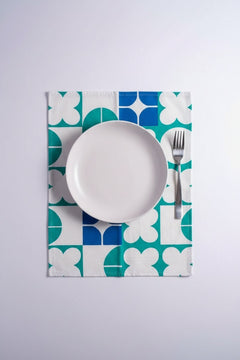 TABLE MATS Circle Of Joyee Spring Teal Table Mat (Set of 4)