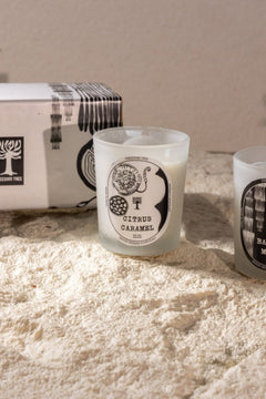 SCENTED CANDLES Citrus Caramel & Bamboo Musk Scented Candle (60 ML)