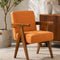 Civic Accent Chair in Raffia Ginger Orange Fabric