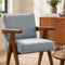 Civic Accent Chair in Raffia Misty Grey Fabric