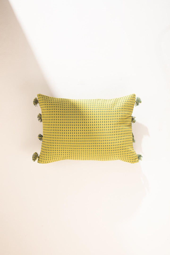 CODE SHADOW CUSHION COVER LIME GREEN
