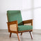 Conoor Accent Chair in Herringbone Astral Green Fabric
