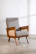 Conoor Accent Chair in Nilgiri Black and White Fabric