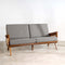 Conoor Slim Line Sofa in Nilgiri Black & White Fabric
