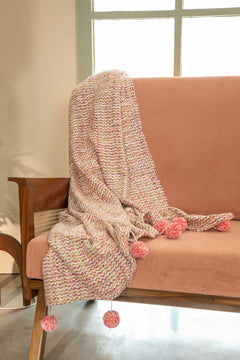 Upholstered Bundle Conoor Slim Line Sofa in Plush Peach Fabric