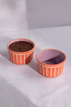 RAMEKINS Color Pop Coral And Lavender Ceramic Ramekin (Set Of 2)