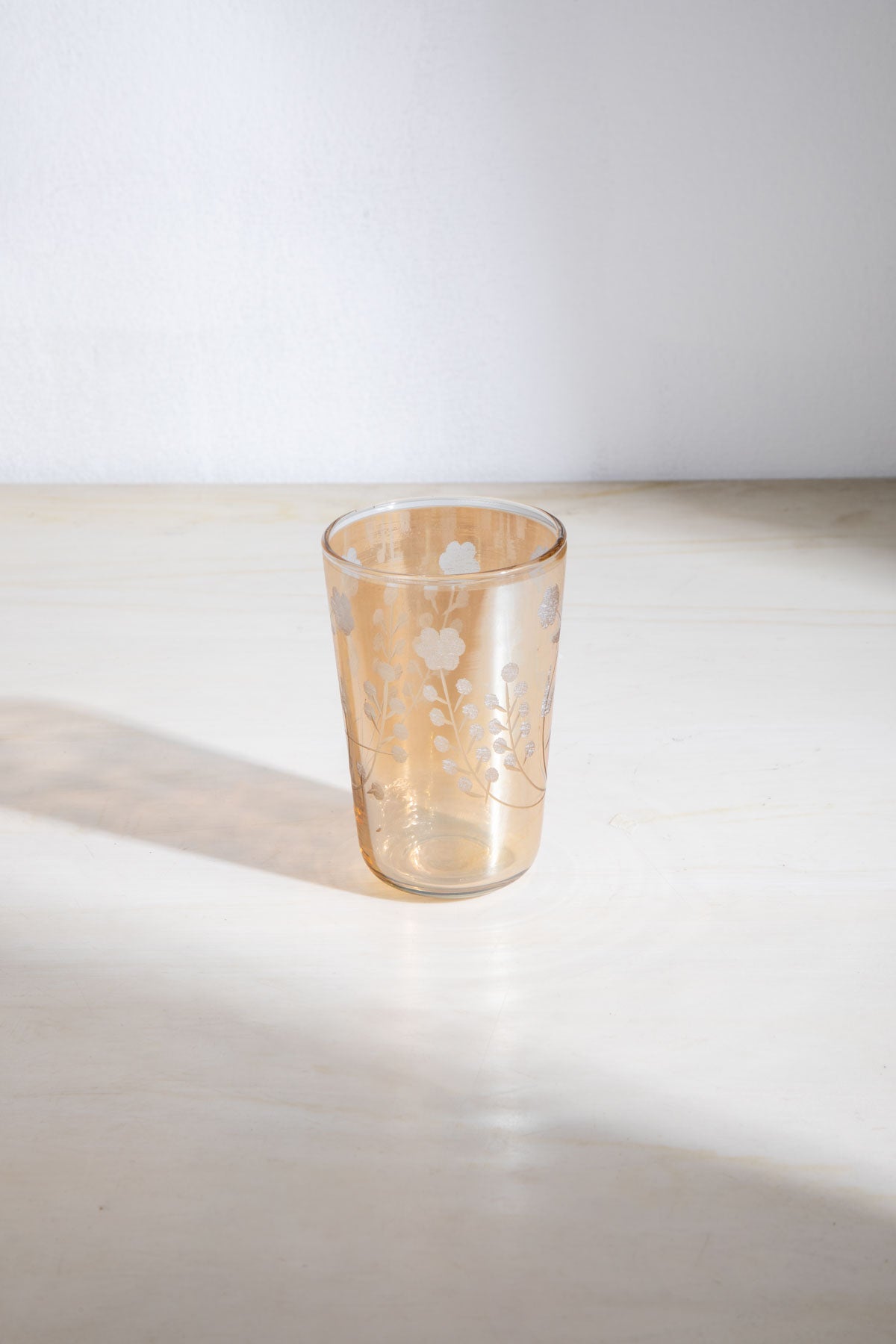 DRINKING GLASSES Cotton Flower Drinking Glass (Set of 2)