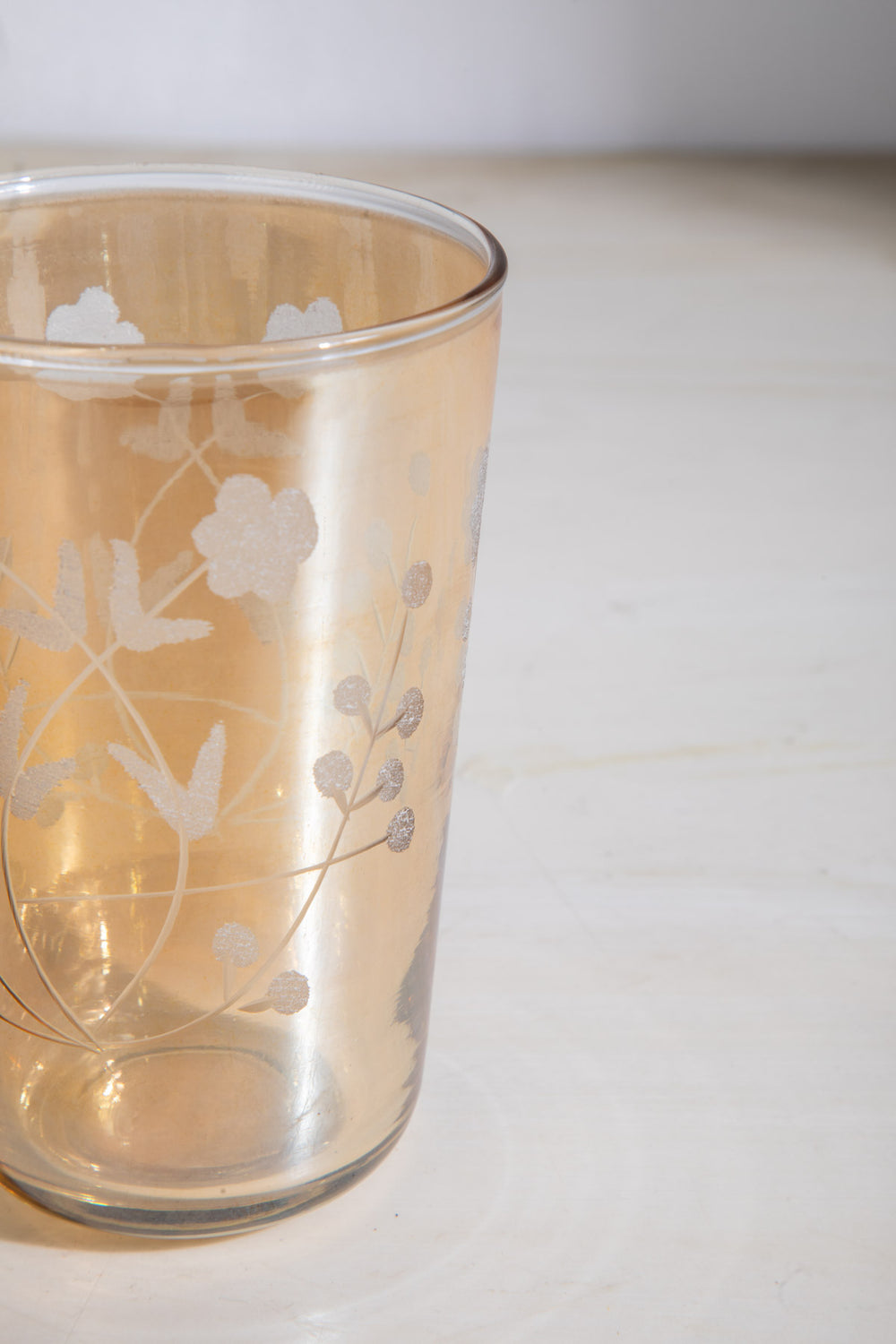 DRINKING GLASSES Cotton Flower Drinking Glass (Set of 2)