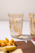 DRINKING GLASSES Cotton Flower Drinking Glass (Set of 2)