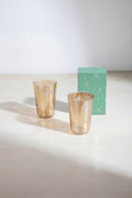 DRINKING GLASSES Cotton Flower Drinking Glass (Set of 2)