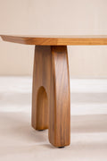 COFFEE TABLES Curved Rectangle Teak Wood Coffee Table