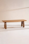 COFFEE TABLES Curved Rectangle Teak Wood Coffee Table