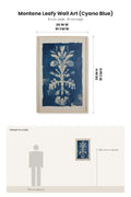 WALL ACCENTS Montane Leafy Wall Art (Cyano Blue)