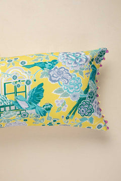 DAMASK ROSE CUSHION COVER BIG BUTTER Y