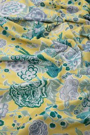 DAMASK ROSE PRINTED HEAVY FABRIC BUTTER Y