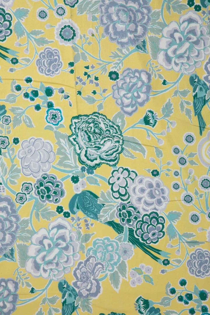 DAMASK ROSE PRINTED HEAVY FABRIC BUTTER Y