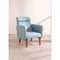 Dark And Handsome Accent Chair in Raffia Misty Grey Fabric