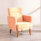 Dark And Handsome Accent Chair in Peach Velvet Fabric