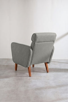 Upholstered Bundle Dark And Handsome Accent Chair in Nilgiri Black and White Fabric