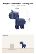FIGURINES Baby Blue Zaza Deep Blue Animal Figurine