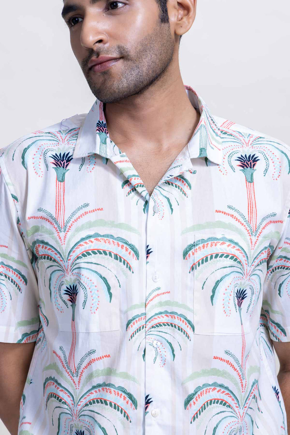 SHIRTS Maroc Palm Cuban Shirt (Desert Sage Green)