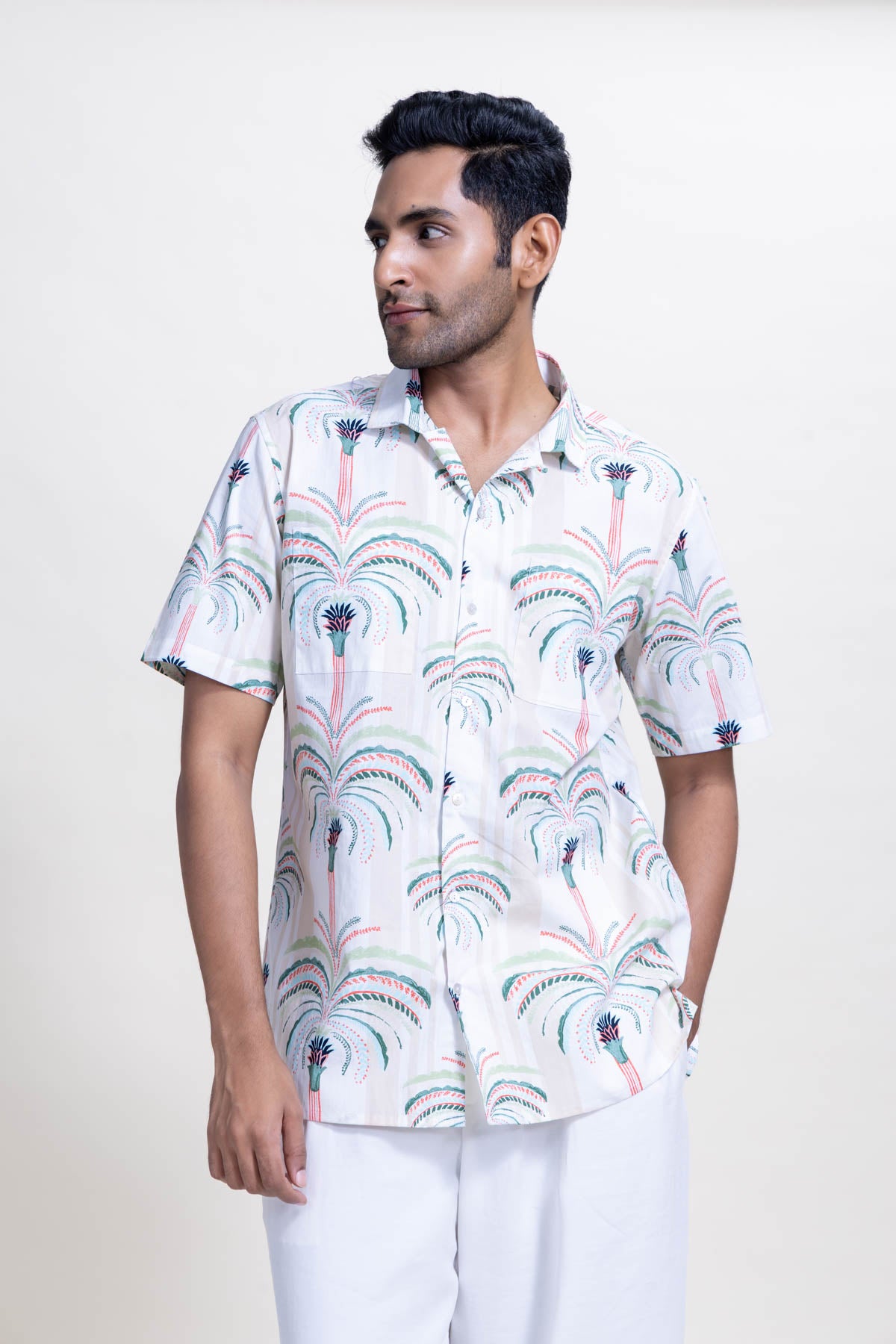 SHIRTS Maroc Palm Cuban Shirt (Desert Sage Green)