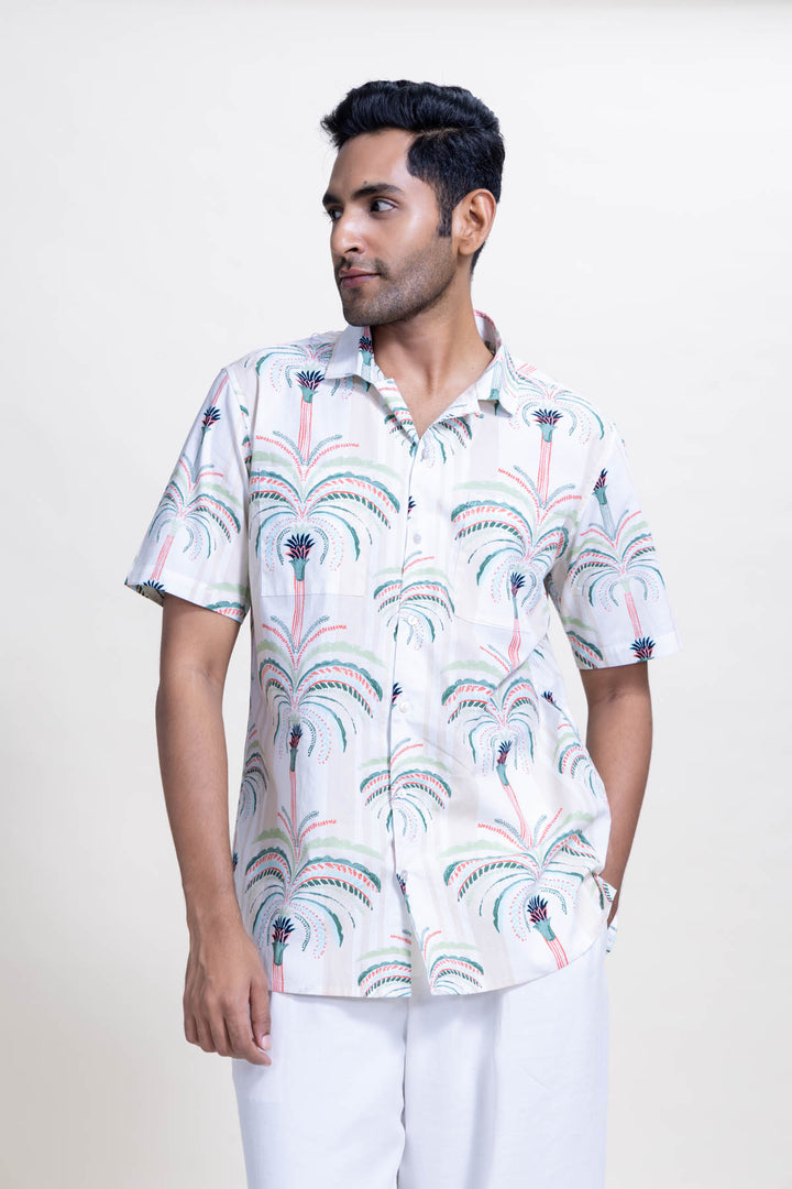 SHIRTS Maroc Palm Cuban Shirt (Desert Sage Green)