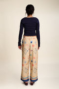 BOTTOMS Ditsy Drift Boxy Pants (Cream)