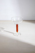 DRINKING GLASSES Doozy Dots Amber Wine Glass (Set Of 2)