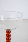 DRINKING GLASSES Doozy Dots Amber Wine Glass (Set Of 2)