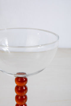 DRINKING GLASSES Doozy Dots Amber Wine Glass (Set Of 2)