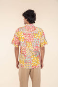 DOOZY DOTS RESORT SHIRT YELLOW SIDE UP