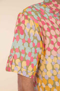 DOOZY DOTS RESORT SHIRT YELLOW SIDE UP