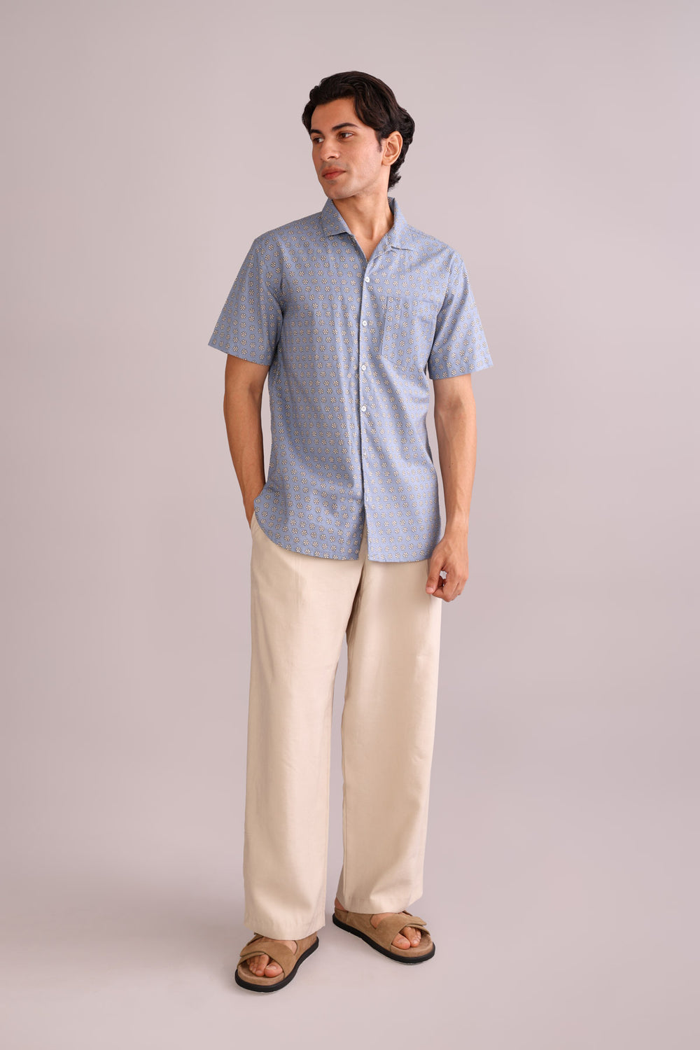 SHIRTS Doozy Flower Cuban Shirt (Grey)